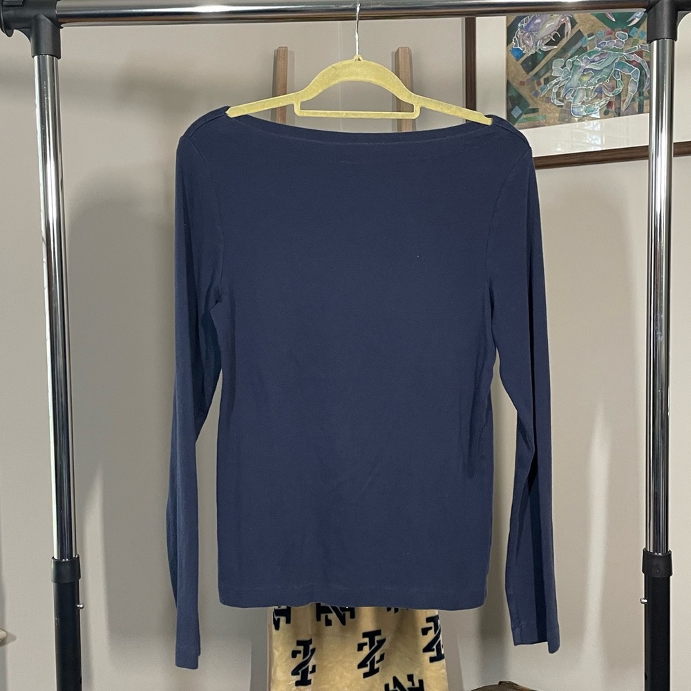 Gap long sleeve boatneck shirt